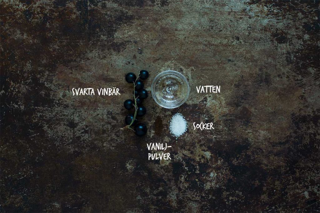 Recept: Svart vinbärssaft | Frk. Kräsen