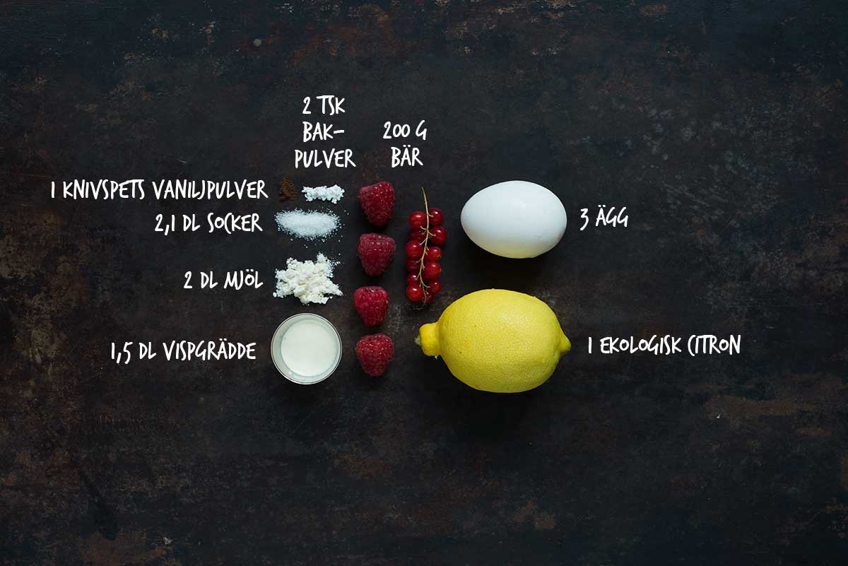 Recept: Rulltårta med bär | Frk. Kräsen