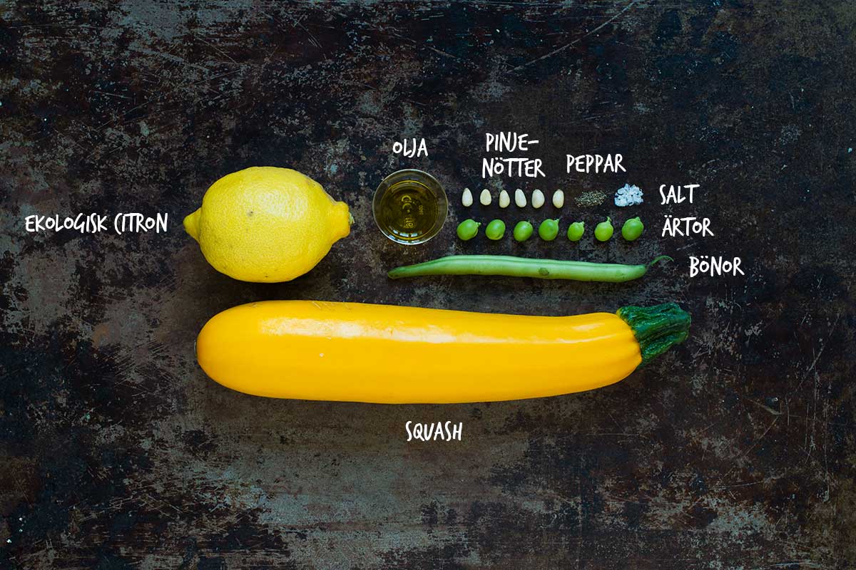 Recept: Sallad med bönor och squash | Frk. Kräsen