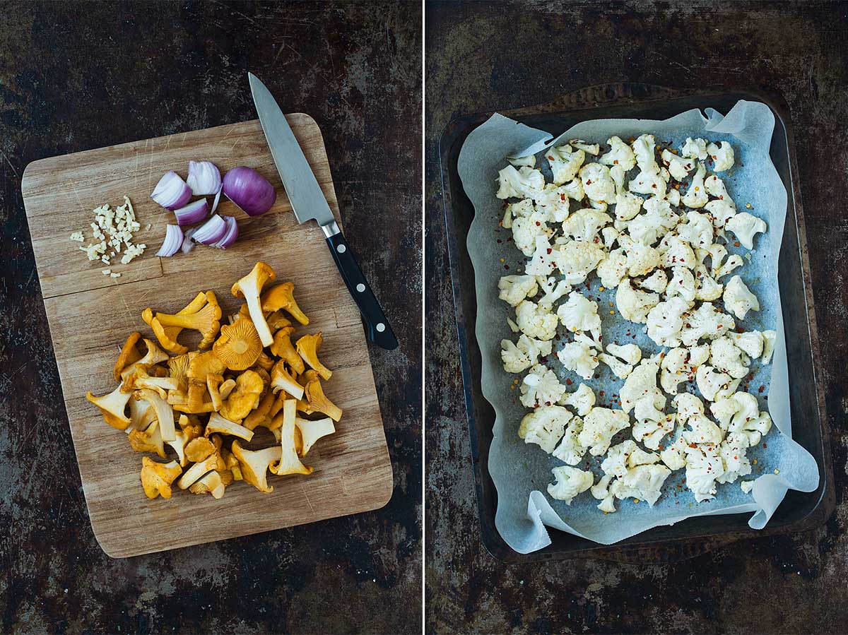 Recept: Sallad med linser, blomkål och kantareller | Frk. Kräsen