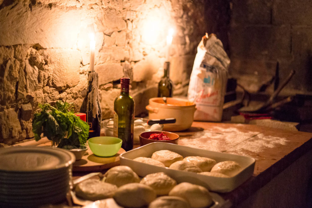 Pizza night at Villa Trotta