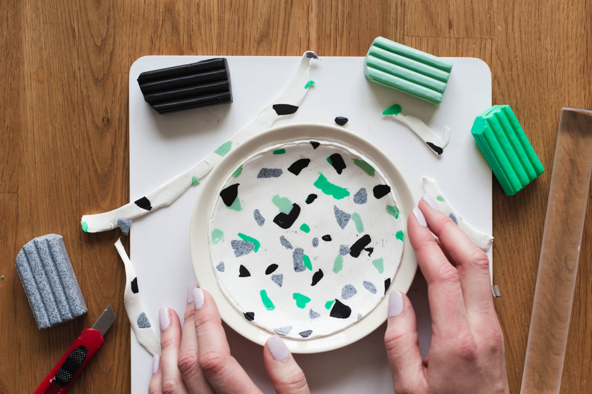 DIY Terrazzo Smyckesfat av Dnilva