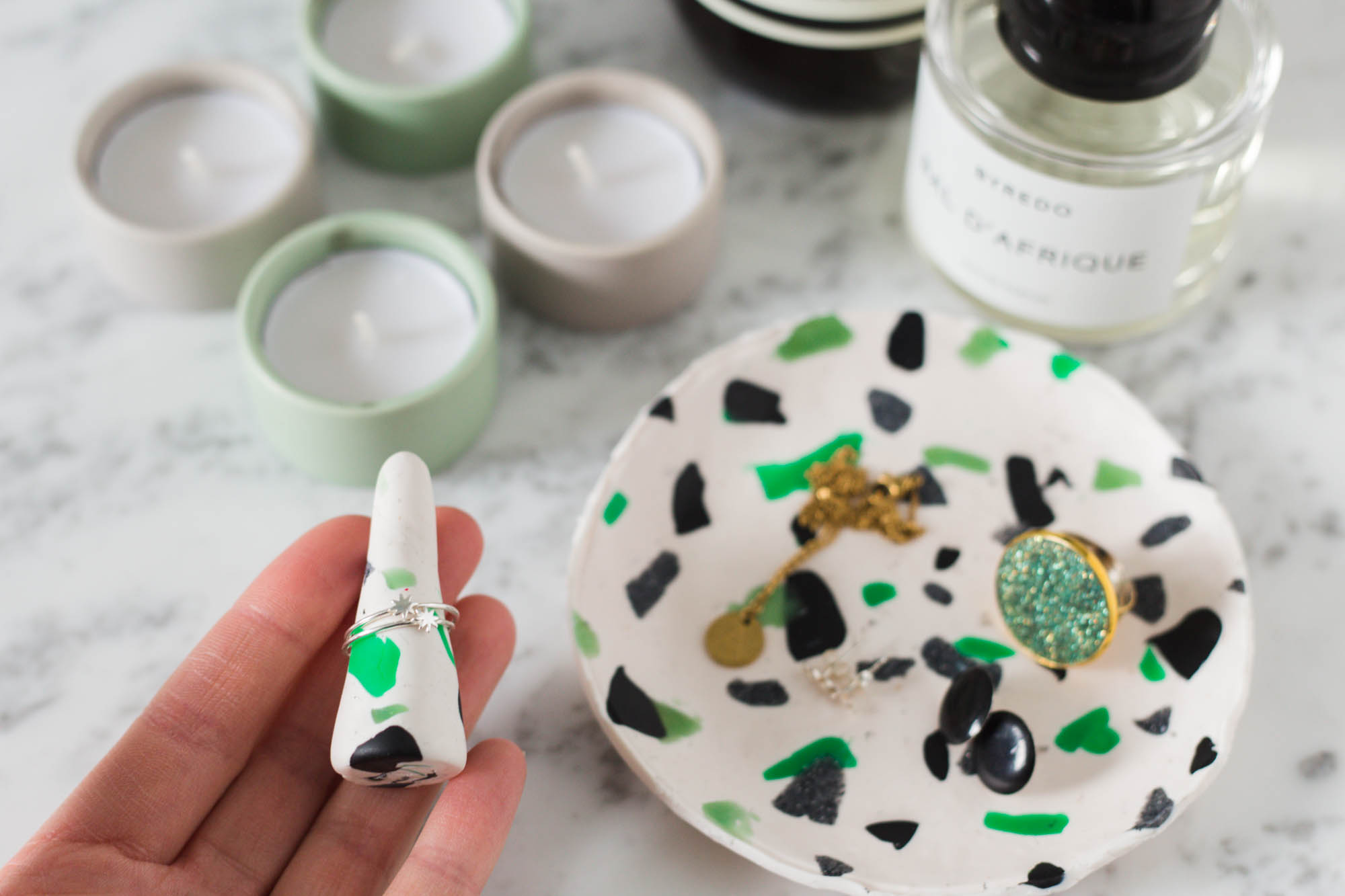 DIY Terrazzo Smyckesfat av Dnilva
