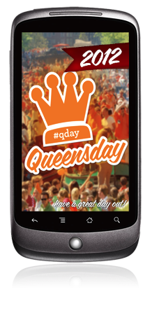 Koninginnedag App op de Android telefoon