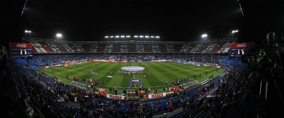 أتليتكو مدريد يحتفل بمرور 50 عاما على ملعب فيسنتي كالديرون