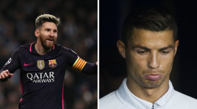 إحصائية بدوري الأبطال توضح الفارق بين ميسي ورونالدو هذا الموسم
