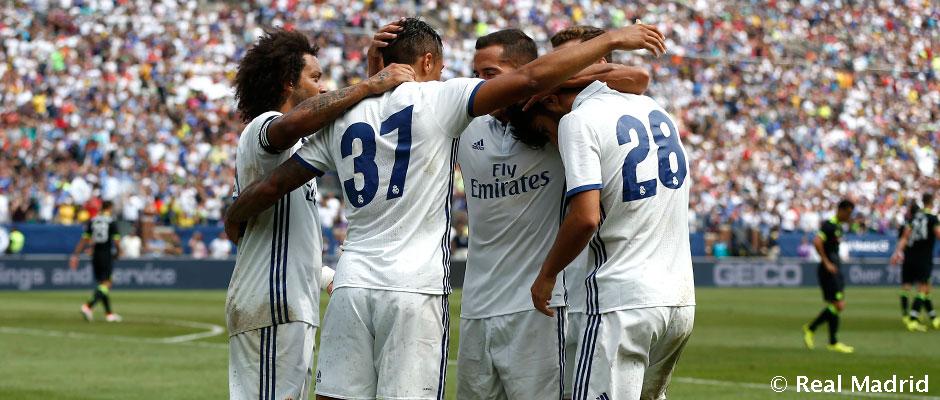 ريال مدريد يستعرض بخماسية على ريمس في كأس برنابيو