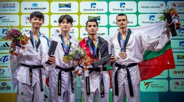 أبو غوش "بطل ذهبية الأولمبياد" يفوز ببرونزية "العالم للتايكوندو"