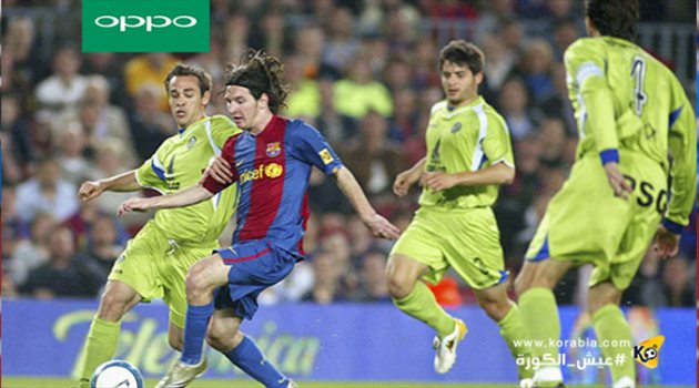 برشلونة يحتفل بمرور عقد على هدف ميسي المارادوني