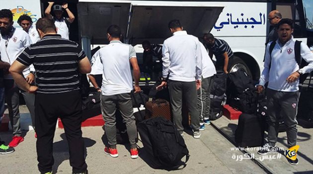 دوري الأبطال| بعثة الزمالك تصل مطار "قرطاج" استعدادا للعودة إلى القاهرة