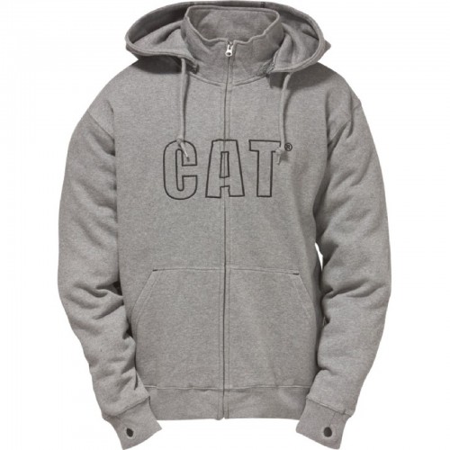 Caterpillar CAT C1910753 Mens Applique Hooded Sweatshirt /Zip up Hoodie