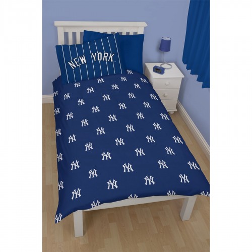 New York Yankees Childrens/Kids Reversible Twin Comforter Cover Bedding Set eBay