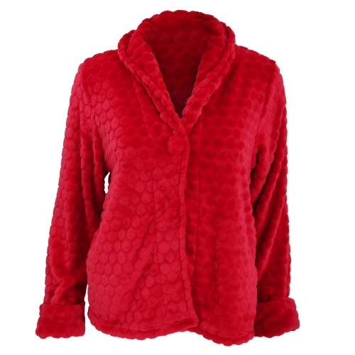 Womens /Ladies Luxury Supersoft Microfleece Bed Jacket/Pajama Top/Robe