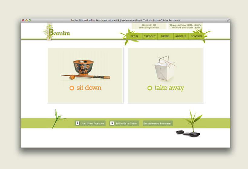Bambu Restaurant | Website Design & Development Bambu Restaurant | Website Design & Development