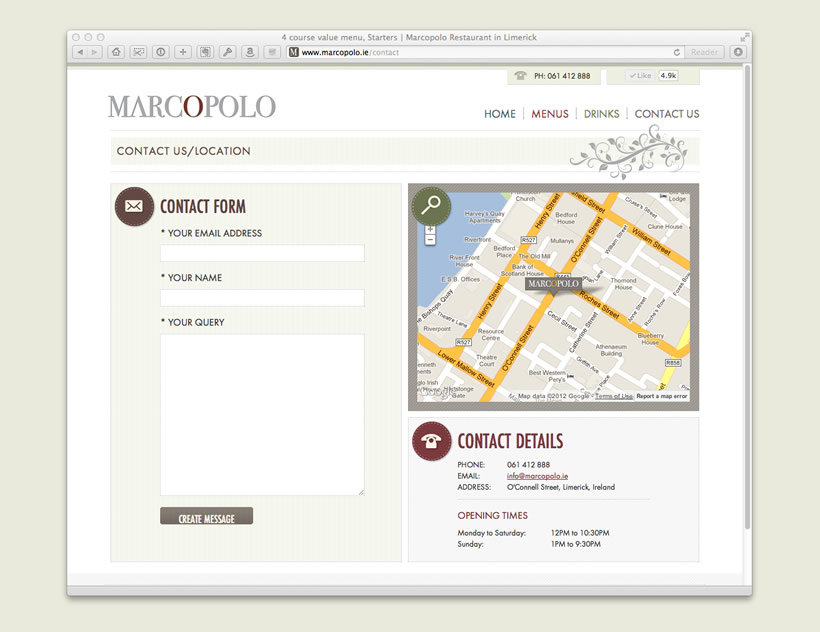 Marcopolo Restaurant | Contact Page Marcopolo Restaurant | Contact Page