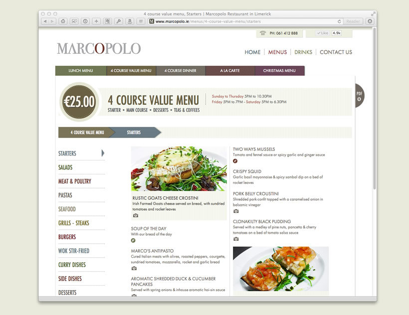 Marcopolo Restaurant | Menu Pages Marcopolo Restaurant | Menu Pages