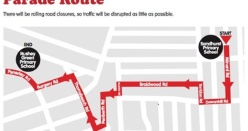Catford South Kids Lantern Parade Route