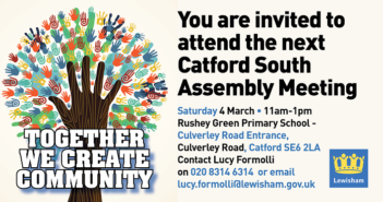 Catford South Local Assembly – Save the Date