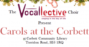 Carols at the Corbett Library Catford – with the Vocallective Choir