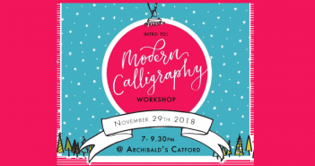 Modern Calligraphy Workshop 29 November 2018