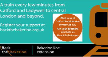 Back the Bakerloo in Catford this weekend – spreading the word