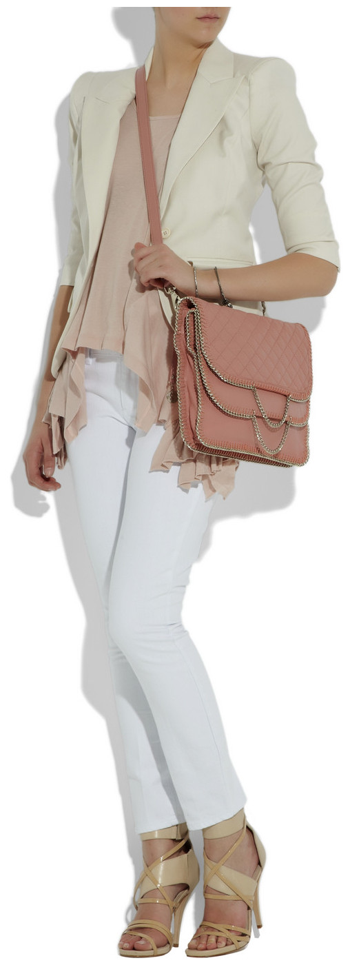 DKNY - Quilted-leather dkny quilted leather bag. DKNY - Quilted-leather