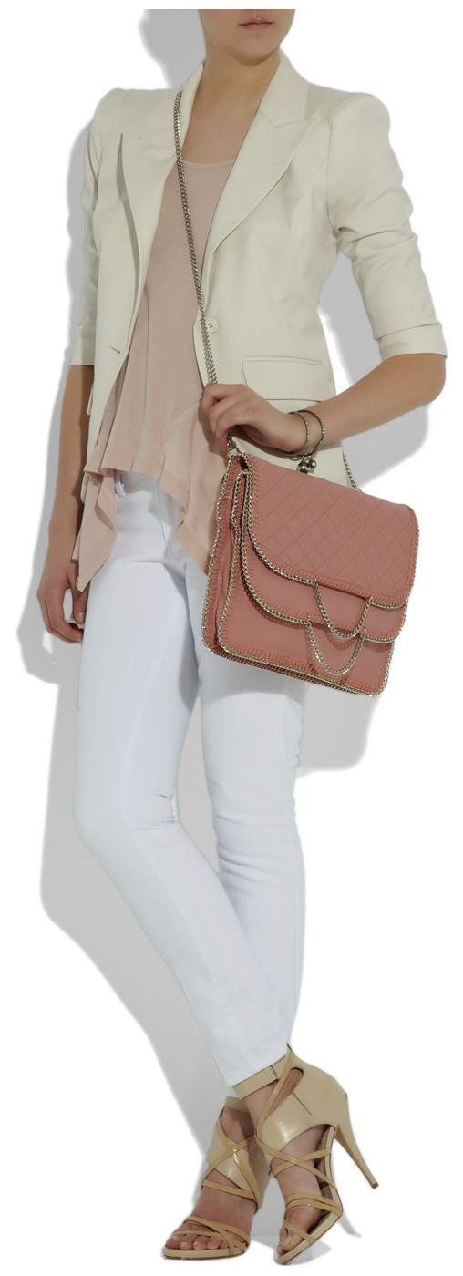 DKNY - Quilted-leather dkny quilted leather bag. DKNY - Quilted-leather