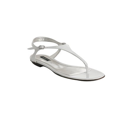 white thong sandals. Dolce amp; Gabbana - White Patent Leather Thong Sandals in white (white) | Lyst