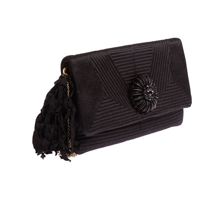 black quilted clutch. Quilted Clutch in lack
