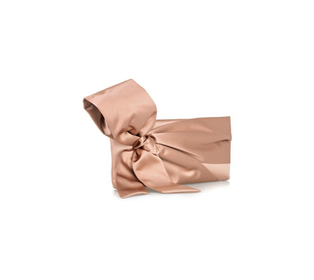 Valentino - Bow-embellished Satin Clutch in pink (pink) | Lyst pink satin clutch. Valentino - Bow-embellished Satin Clutch in pink (pink) | Lyst