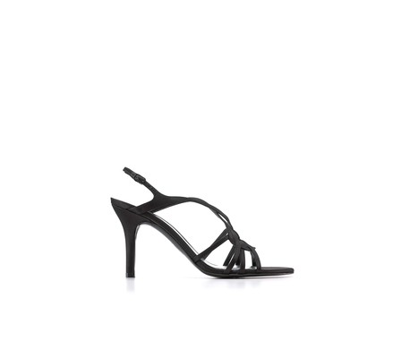 black evening sandals. Evening Sandals in lack
