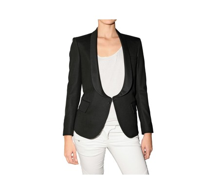 Balmain - Safety Pin Tuxedo Jacket in black (black) | Lyst