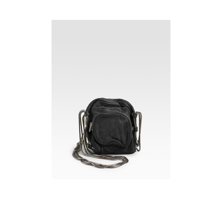 Alexander Wang - Brenda Mini Leather Camera Bag in black (black) | Lyst