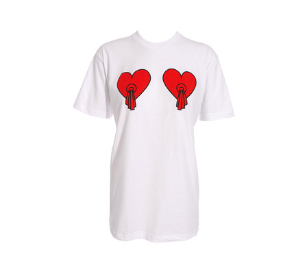 Trekstock Loves - House Of Holland Heart T-shirt in white (white) | Lyst