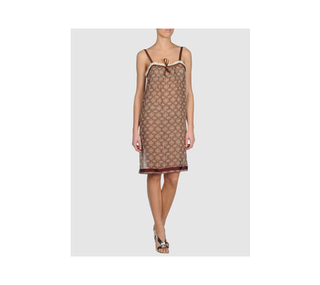 Philosophy Di Alberta Ferretti - Short Dress in brown (brown) | Lyst