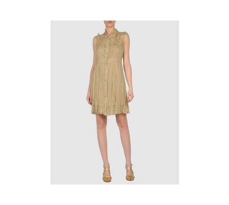 Philosophy Di Alberta Ferretti - Short Dress in beige (khaki) | Lyst