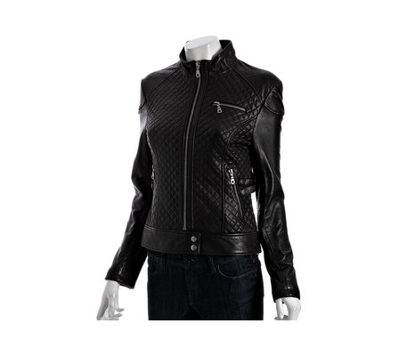 dkny quilted leather bag. DKNY - Black Quilted Leather