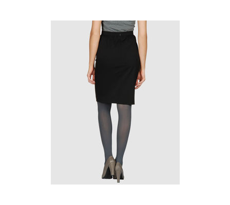 Knee Length Skirt in lack black knee length skirt. Knee Length Skirt in lack