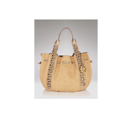 Michael Kors - Michael North South Soft Straw Tote in beige (Black) | Lyst michael kors straw tote. Michael Kors - Michael North South Soft Straw Tote in beige (Black) | Lyst