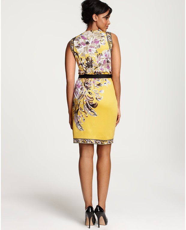 sunflower pictures to print. Floral-print Silk Jersey