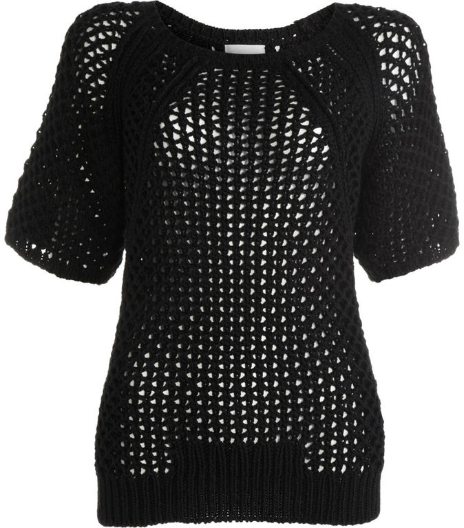 M.Patmos - Chunky Knit Top in black knit top. M.Patmos - Chunky Knit Top in