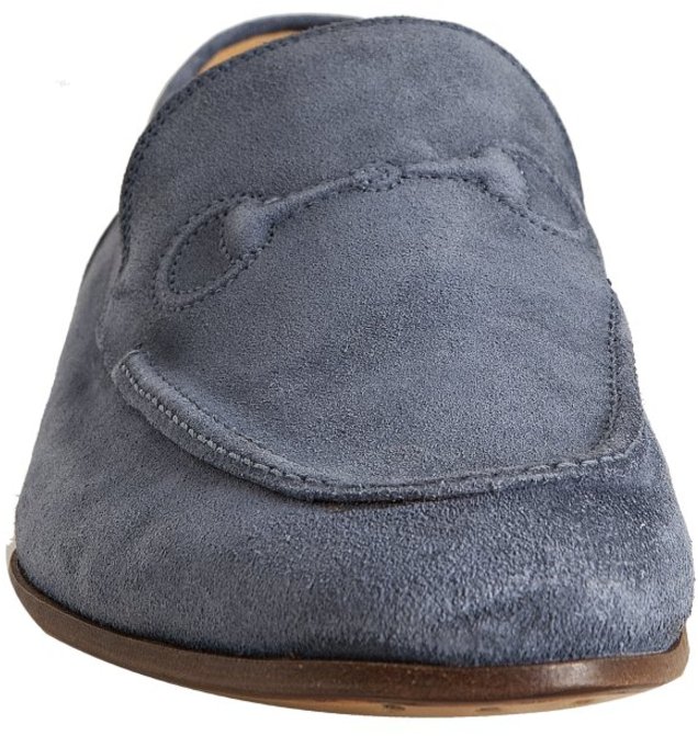 blue suede loafers. Gucci - Dusty Blue Suede