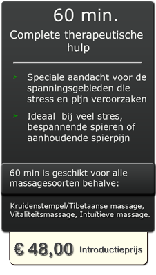 60 min professionele massage in Almelo