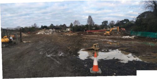 Construction begins at Church Road, Killiney