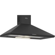 Britannia Brioso Matt Black HOODK24090MB 90cm Chimney Hood