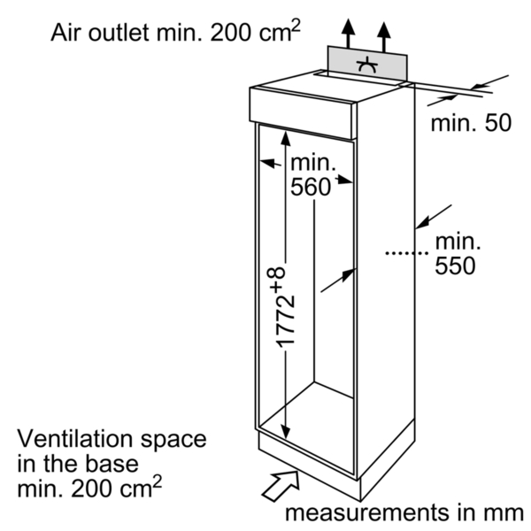 Buy Neff K8524X8GB Integrated Fridge Freezer White Marks Electrical