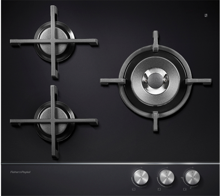 Buy Fisher & Paykel CG603DNGGB1 3 Burner Gas Hob (80798) Black on