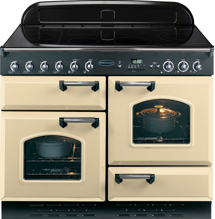 Buy Rangemaster CLAS110EICR/C Classic Cream with Chrome Trim 110cm