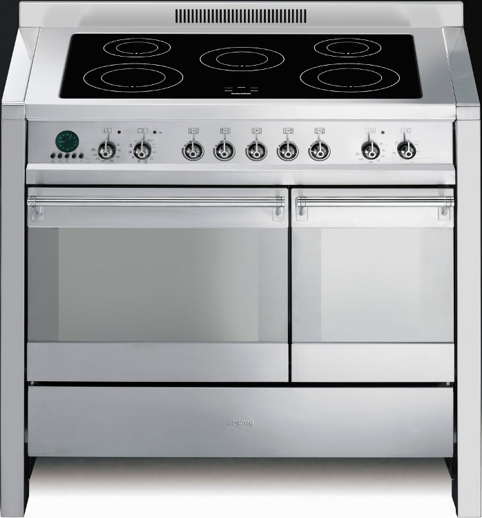 Smeg A2PYID6 100cm Electric Induction Range Cooker (A2PYID6) Stainless Steel Buy Online