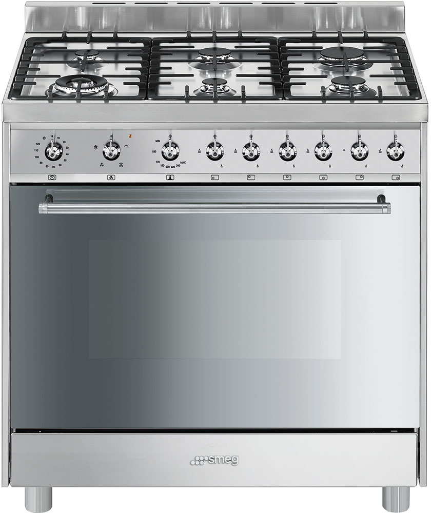 Smeg C9GVXI9 Symphony 90cm Dual Fuel Range Cooker (C9GVXI9) Stainless